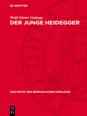 cover image of Der junge Heidegger